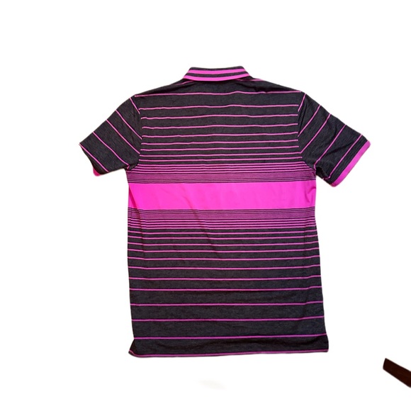 G\FORE Polo in pink and grey - Picture 3 of 3